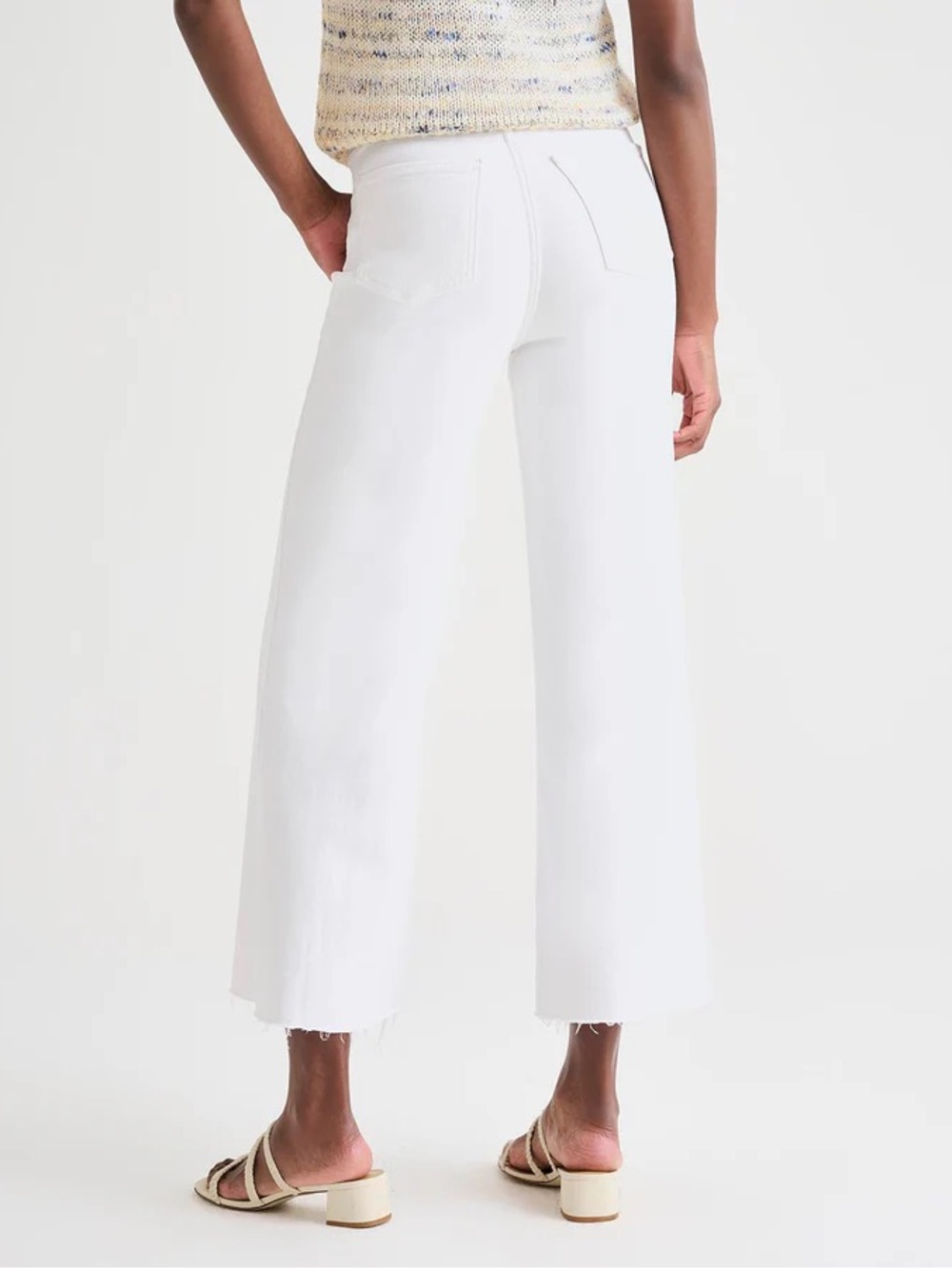Splendid Women's High-Rise Wide Leg Jeans in white